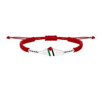 Oneress Freedom Bracelet Adjustable Awareness Beaded Enamel Palestine Jewelry Unity Anti Violence Cultural Handmade Gift Bracelet YS6282-Red