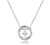 Oneress Inspirational Religious Cross Pendant for Women, Stainless Steel Faith Necklace Jewelry for Parties and Special Occasions YA958 (Cross)