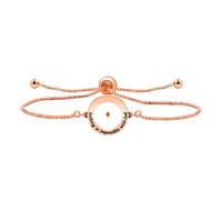 Oneress Nothing Is Impossible With God Rose Gold Plated Box Link Adjustable Sliding Chain Bracelets Faith Bracelet Inspirational Gifts for Women YA4587 (Rose Gold)