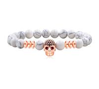Oneress One Piece Skull Zircon Elastic Bracelet, High-Quality Stone Bead Bracelet, Bitthday Gifts, New Year Gift, Valentine's Day Gift for Men and Women, M, No gemstone