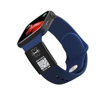 Oneress QR Code Medical Alert Apple Watch Label Smartwatch ID, Epilepsy, High-Risk Patient ICU Identification, Fitness Emergency Health Info Band for Athletes YA4313 Black-QRCode