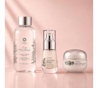 Onérique The Day Ritual Skincare Set | 3-Step Daily Face Care Routine with Micellar Water, Radiance Serum & Cotton Moisturizer | Beauty Gift Set