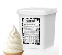 ONERO Premium Dairy Soft Ice Cream Mix Powder 2.5kg Vanilla | Makes up to 9kg/90 Servings, Just Add Water | Slow Melting | Produced in the UK