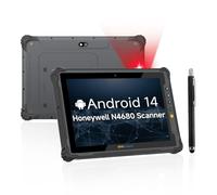 ONERugged Rugged Tablet M10T, 10.1 inch Andriod 12 Tablet, Octa-Core CPU 8GB+128GB, IP65 MIL-STD-810H Waterproof, 10000mAh, Industrial Outdoor Work PC w/ 13MP+5MP Camera, 4G LTE/WiFi 5/BT 5.1/NFC-Gray
