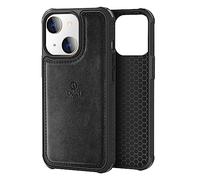 ONES for iPhone 14 Plus PU Leather Case 『 Shockproof Military Grade Protection Airbags 』『 Anti-fingerprint 』『 TPU Bumper Non-slip 』『Wireless Charging』 Sturdy Impact Absorb Shockproof Hard Cover