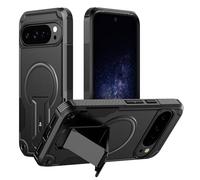 ONES for Pixel 10 / 10Pro Case, MIL Grade Drop Proof, Dual Layer Shockproof Corner Airbag, Built-in Ring Stand Compatible with MagSafe, Raised Lens & Screen Guard Non-Slip Armor Phone Case, 6.3" Black