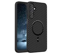 ONES Magnetic for Galaxy A16 5G Case Compatible with MagSafe [Military-Grade Drop Protection] Carbon Fiber Pattern, Shockproof Protective Phone Hard Back Cover, Black