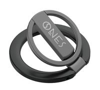 ONES Magnetic Phone Ring Holder for MagSafe, Easy Rotation, Multi-Function Kickstand, Durable Silicone Damping, Removable & Wireless Charging for iPhone, Galaxy, All Standard Cases - Classic Black