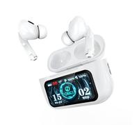 ONES MusPlayE AI Wireless Earbuds, AI Translator, Bluetooth 5.4 Headphones in Ear with Touch Screen, Active Noise Cancelling, APP Connected, Hi-Fi Bass, for iPhone, Android, Sports, Commuting, White