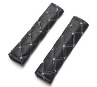 ONESAVE Car Seat Belt Pads 2 Pack - Soft Seatbelt Covers for Adults & Kids, Universal Shoulder Strap Protectors for Car, SUV, Truck, Pram & Backpack - Comfortable Neck Cushion Pads (Black)
