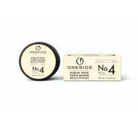 OneSide No.4 Aqua Wax 125 ml - Men's Hair Wax with Strong Hold & High Shine Finish, Water-Based Pomade for Wet Look Styling, Hair Wax with Passion Fruit, Peach & Musk, Barber Wax