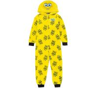 SpongeBob SquarePants Unisex Kids Onesie Yellow Novelty 3D Character Hood With All-Over Print Body 5-6 Years