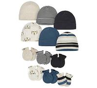 Onesies Brand Baby Boys' 12-Piece Cap and Mitten Set, Tiger Board, 0-6 Months