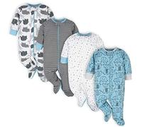 Onesies Brand Baby Boys 4-pack 'N Play Footies And Toddler Sleepers, Blue Elephant, 6-9 Months US