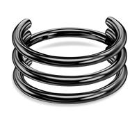 ONESING 16G/18G Helix Hoop Earring Stainless Steel Septum Rings G23 Titanium Cartilage Earring Stacked Nose Rings Hoops Conch Piercing Jewelry for Women Men, 18G(1mm)-12mm, Stainless Steel, No