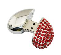 OneSquareCore 16GB Metal Heart Model 3.0 USB Flash Drive Pen Drive Data Storage Thumb Drive Memory Stick USB Drive USB Stick USB 3.0 Flash Drive PenDrive U Disk Flash Memory Flash Disk - Red