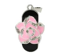 OneSquareCore 4GB Rose Flower Shape USB 2.0 Flash Drive Pen Drive Memory Stick USB Stick USB Drive Flash Disk Thumb Drive USB Disk USB Stick U Disk PenDrive (Pink)
