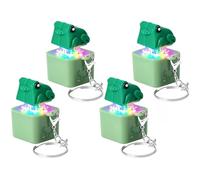 ONEST 4 Pieces Frog Shaped Fidget Keychain Auditory Visual Stimulation Stress Relief Tool for Adults Professional Academic Travel Settings Sensory Anxiety Relief Keychain Gift