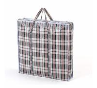 Onestopbuys Laundry Bags Reusable LARGE XL JUMBO Storage Zipped Shopping Strong Storage Fold (Black, 70x70x18cm)