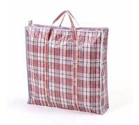 Onestopbuys Laundry Bags Reusable LARGE XL JUMBO Storage Zipped Shopping Strong Storage Fold (Red, 60x60x15cm)