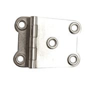 Onestopdiy 2 X Cranked Surface Cabinet Door Hinge 38mm 36mm 8mm Nickel Plated Steel NEW