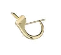 OneStopDiy 4 X Brassed Safety Cup Hooks 22mm - Versatile & Elegant Hanging Solution