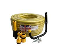 OneStopDIY 45 Metre Pro Hose Pipe Anti Kink + Hozelock Compatible Connectors + Wall Hook
