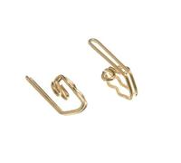 ONESTOPDIY.COM 12 X Wire Brassed Steel Metal Curtain Curled Twist Over Standard Hooks NEW