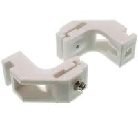 ONESTOPDIY.COM 3 X CURTAIN RAIL GLIDE TRACK BRACKET TO FIT DRAPE SILVER WHITE (pack of 5)