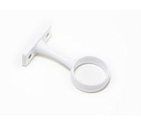 ONESTOPDIY.COM 3 X Wardrobe Rod Rail Bracket Centre Socket Brackets 19mm 3/4 Inch White NEW