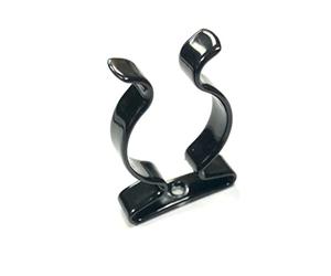 ONESTOPDIY.COM 6 x Terry Tool Clips Black Plastic Coated Spring Steel Grips 32MM Modern Hardware Clamp Vise