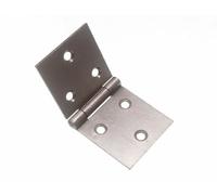 ONESTOPDIY.COM Backflap Hinge SC Self Colour Steel 50mm x 105mm with Screws (1 pair) - Modern, Contemporary, Painted