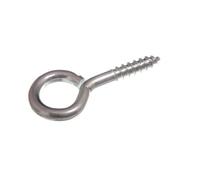 ONESTOPDIY.COM New Steel Screw Eye 55x5.0mm Bzp Steel BZP Pack Qty 25