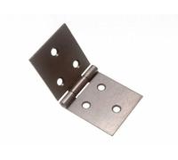 ONESTOPDIY.COM Self Colour Steel Backflap Hinge 40mm x 89mm Painted Modern Surface Mount Hinge (1 pair)