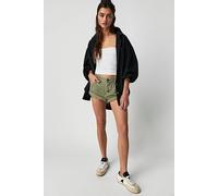OneTeaspoon Bandits Low-Waist Denim Shorts at Free People in Super Khaki, Size: 26 - female