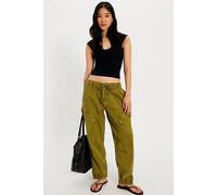 OneTeaspoon Drawstring Flight Jeans at Free People in Army Green, Size: Medium - female