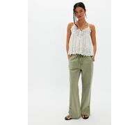 OneTeaspoon Roadhouse Wide-Leg Drawstring Jeans at Free People in Marble Sky, Size: Large - female