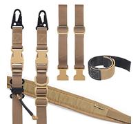 OneTigris 2-point rifle strap, 1 inch wide carrying strap with interchangeable HK style carabiners, adjustable length from 46 inches - 68.5 inches