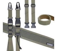 OneTigris 2 Point Rifle Strap, 1 Inch Wide Sling Strap with Interchangeable Snap Hook in HK Style, Adjustable Length from 46 inches - 68.5 inches, Ranger Green