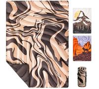 OneTigris Camping Blanket,Wearable Outdoor Quilt with Recycled Thermal Insulation, Convertible to Sleeping Bag, Lightweight & Portable Travel Blanket for Camping &Hiking