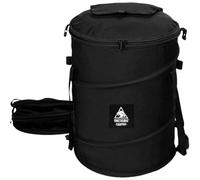OneTigris Collapsible Trash Can, 12 Gallon Camping Trash Bin with Lid | 12-gallon collapsible trash bin with lid, sorting clips and 600D Oxford fabric for camping, RV, recycling and yard waste