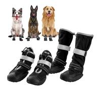 OneTigris Dog Boots Paw Protector,Pathfinder Medium Dog Boots & Paw Protectors for Winter Snowy Day,Water-Resistant in Rainy Weather, Outdoor Walking, Indoor Hardfloors Skid-Resistant Sole