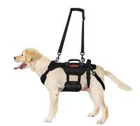 OneTigris Dog Lift Harness for Large Dogs, Dog Support Sling for Back Legs, Lifter with Handles Invictus Multifunctional Mobility Assistance Vest Hip Support Brace (Black, XL)