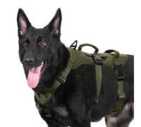 OneTigris Escape Proof Dog Harness, No Pull Dog Harness with Handles, Tactical Multi-Use Support Dogs Harnes for Large Dogs Everyday Wear Walking Hiking Training