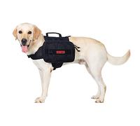 OneTigris Mammoth Dog Backpack 2.0 Version Tear Camping Hiking Dog Backpack for M/L Size Dogs (Black, M)