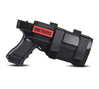 OneTigris MOLLE Pistol Holster for Right-Handed Users - Adjustable Drop-Leg & Belt Holster - Universal Fit for Full-Size & Compact Handguns - Tactical Airsoft, Hunting & Training Gear