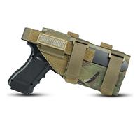 OneTigris MOLLE Pistol Holster for Right-Handed Users - Universal Fit for Glock 17/19/20/21 & 1911, Adjustable, for Airsoft, Hunting & Training