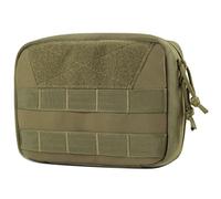 OneTigris MOLLE Pouch, Tactical Admin Pouch Belt EDC Tool Organizer Zippered Utility Waist Pack 7.5"x5"x2" -Ranger Green