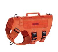 OneTigris No Pull Dog Harness for Small Dog, Mesh Design Breathable Military Dog Molle Vests with Handles, Service Dog Vest Harness for Walking Hiking Training
