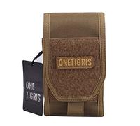 OneTigris Phone Holster Cell Phone Pouch Belt Holder for Men, Belt Phone Holder for iPhone 15 14 13 12 11 8 7 6 Pro Max, XR(Coyote Brown)